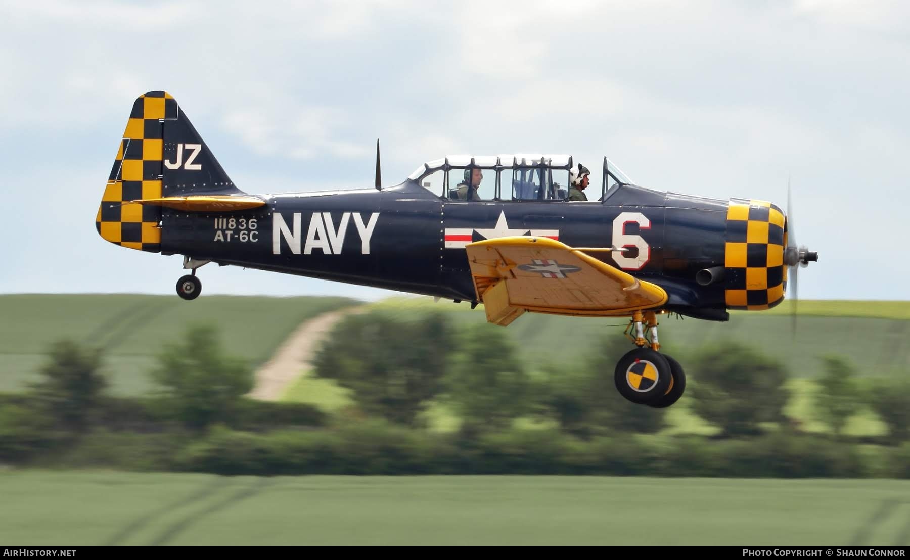 Aircraft Photo of G-TSIX / 111836 | North American AT-6C Harvard IIA | USA - Navy | AirHistory.net #689876