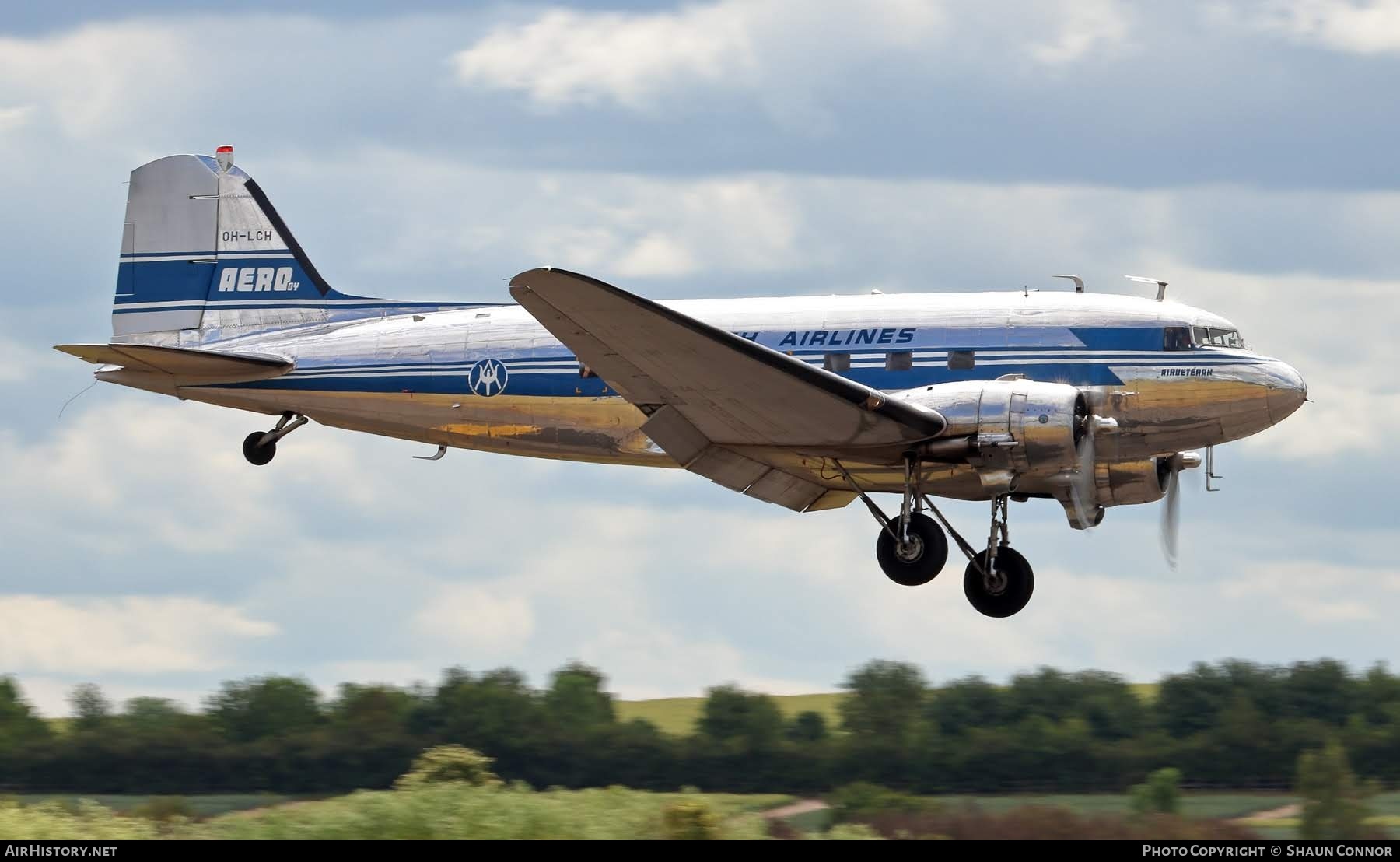 Aircraft Photo of OH-LCH | Douglas C-53C Skytrooper | Aero Oy - Finnish Airlines | AirHistory.net #689920