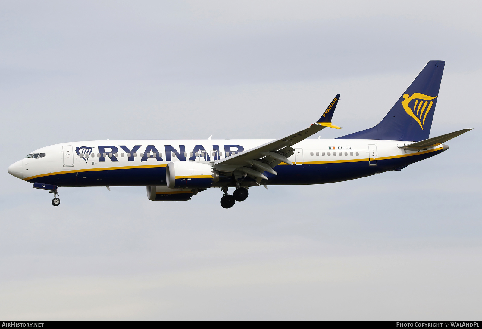 Aircraft Photo of EI-IJL | Boeing 737-8200 Max 200 | Ryanair | AirHistory.net #689947