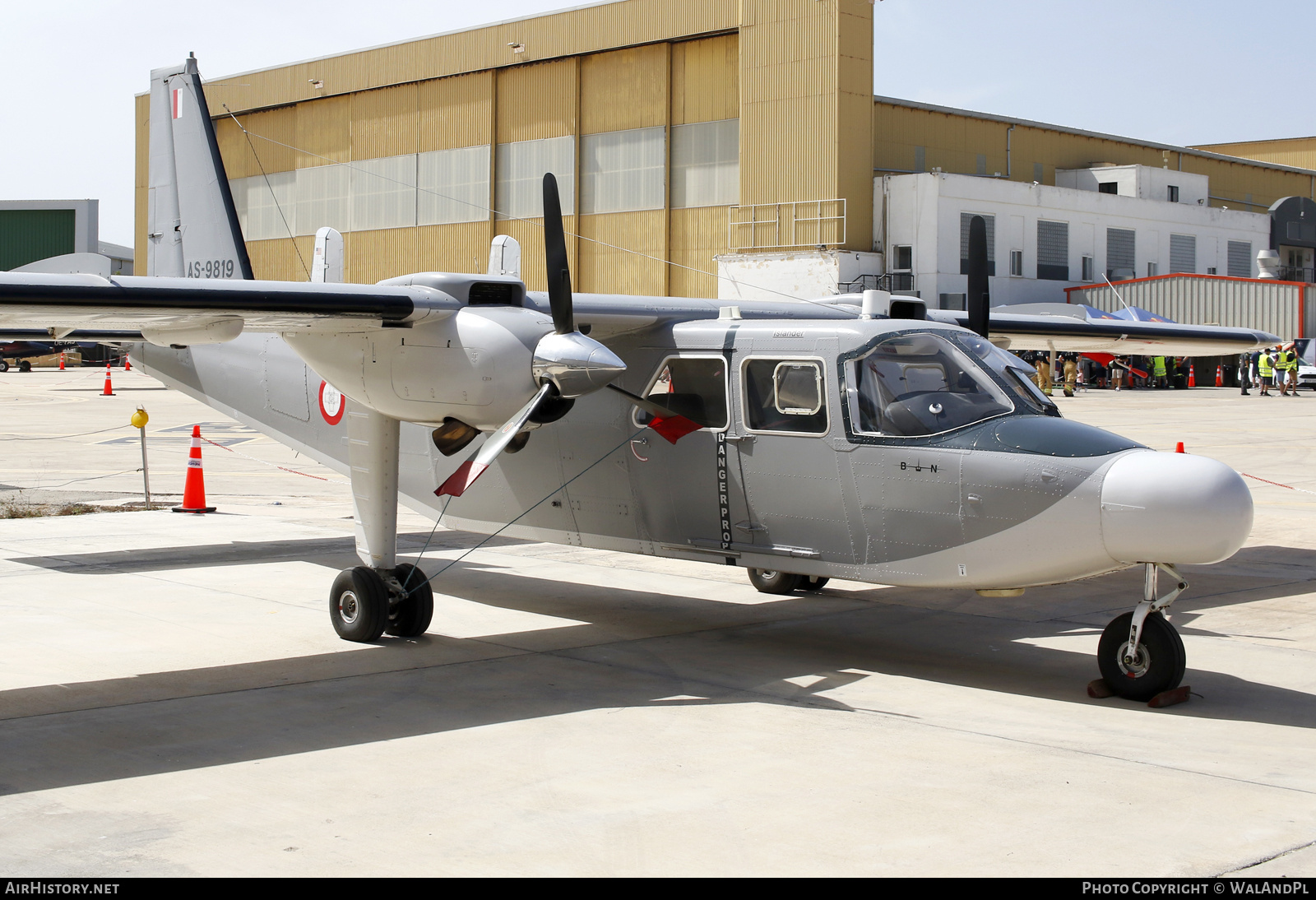 Aircraft Photo of AS9819 | Pilatus Britten-Norman BN-2T Turbine Islander | Malta - Air Force | AirHistory.net #689972