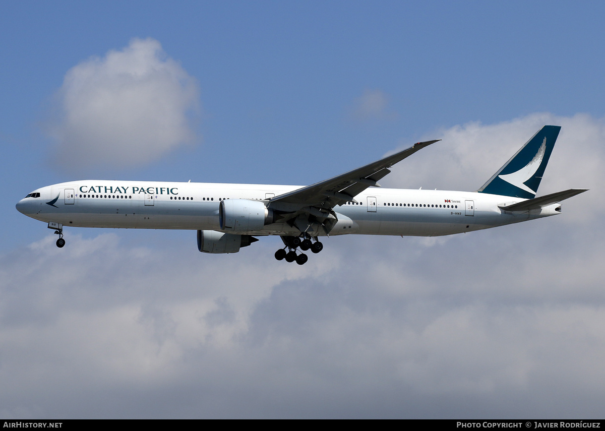 Aircraft Photo of B-HNR | Boeing 777-367/ER | Cathay Pacific Airways | AirHistory.net #689980