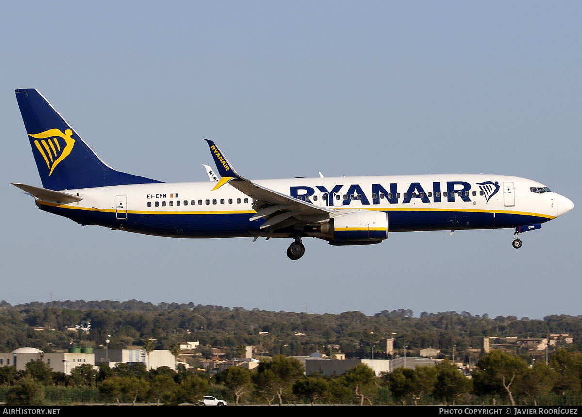 Aircraft Photo of EI-EMM | Boeing 737-8AS | Ryanair | AirHistory.net #690004