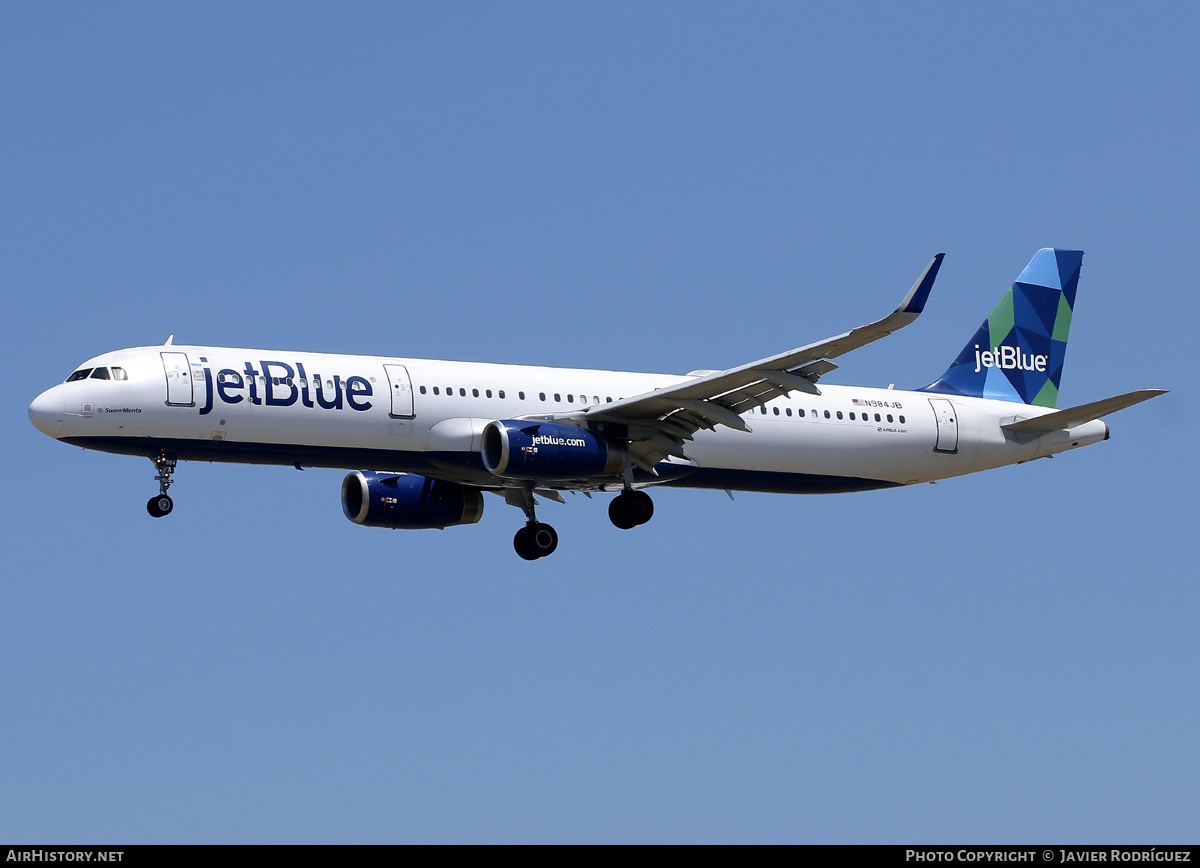 Aircraft Photo of N984JB | Airbus A321-231 | JetBlue Airways | AirHistory.net #690164