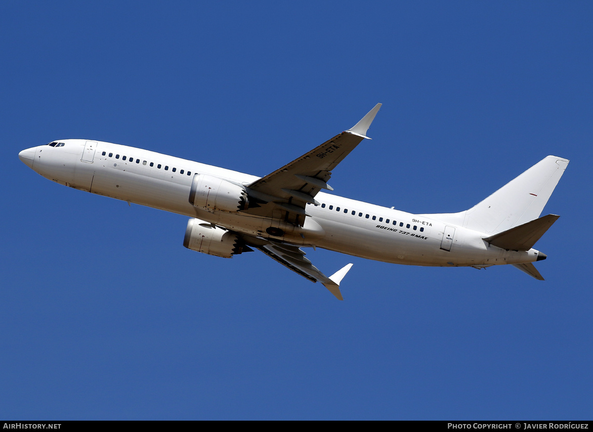 Aircraft Photo of 9H-ETA | Boeing 737-8 Max 8 | AirHistory.net #690211