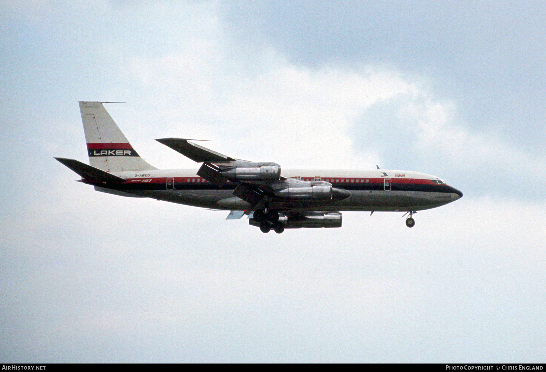 Aircraft Photo of G-AWDG | Boeing 707-138B | Laker Airways | AirHistory.net #690228