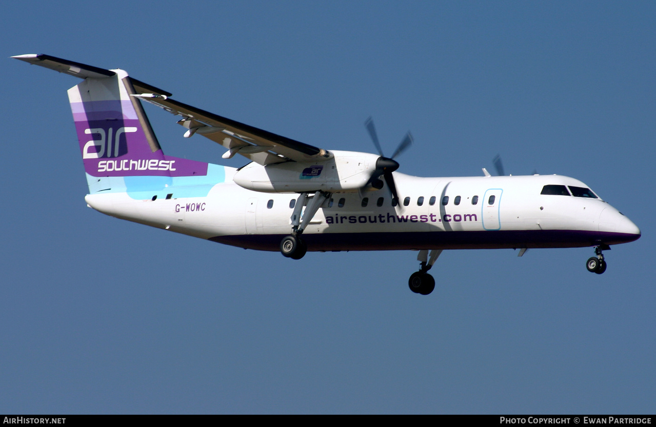 Aircraft Photo of G-WOWC | De Havilland Canada DHC-8-311 Dash 8 | Air Southwest | AirHistory.net #690248