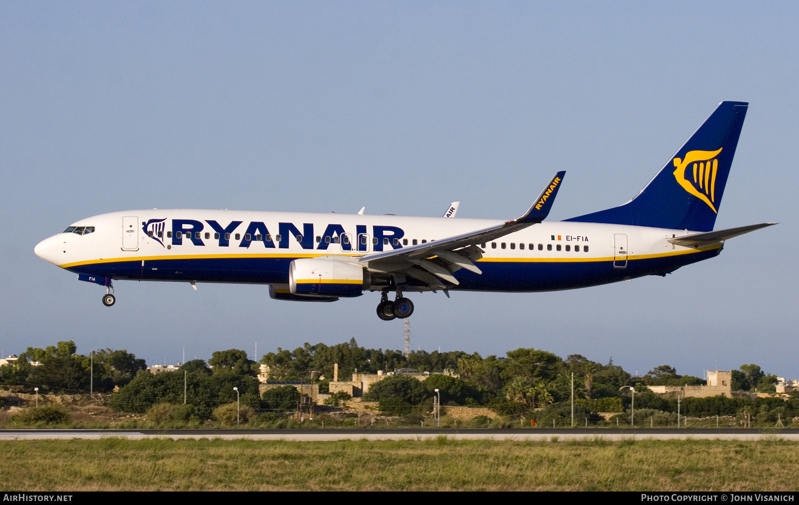Aircraft Photo of EI-FIA | Boeing 737-8AS | Ryanair | AirHistory.net #690288