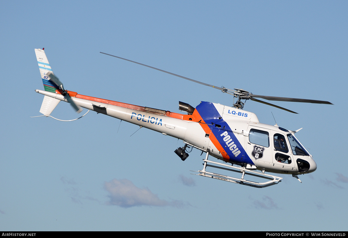 Aircraft Photo of LQ-BIS / S-169 | Aerospatiale AS-350B-3 Ecureuil | Policia | AirHistory.net #690297