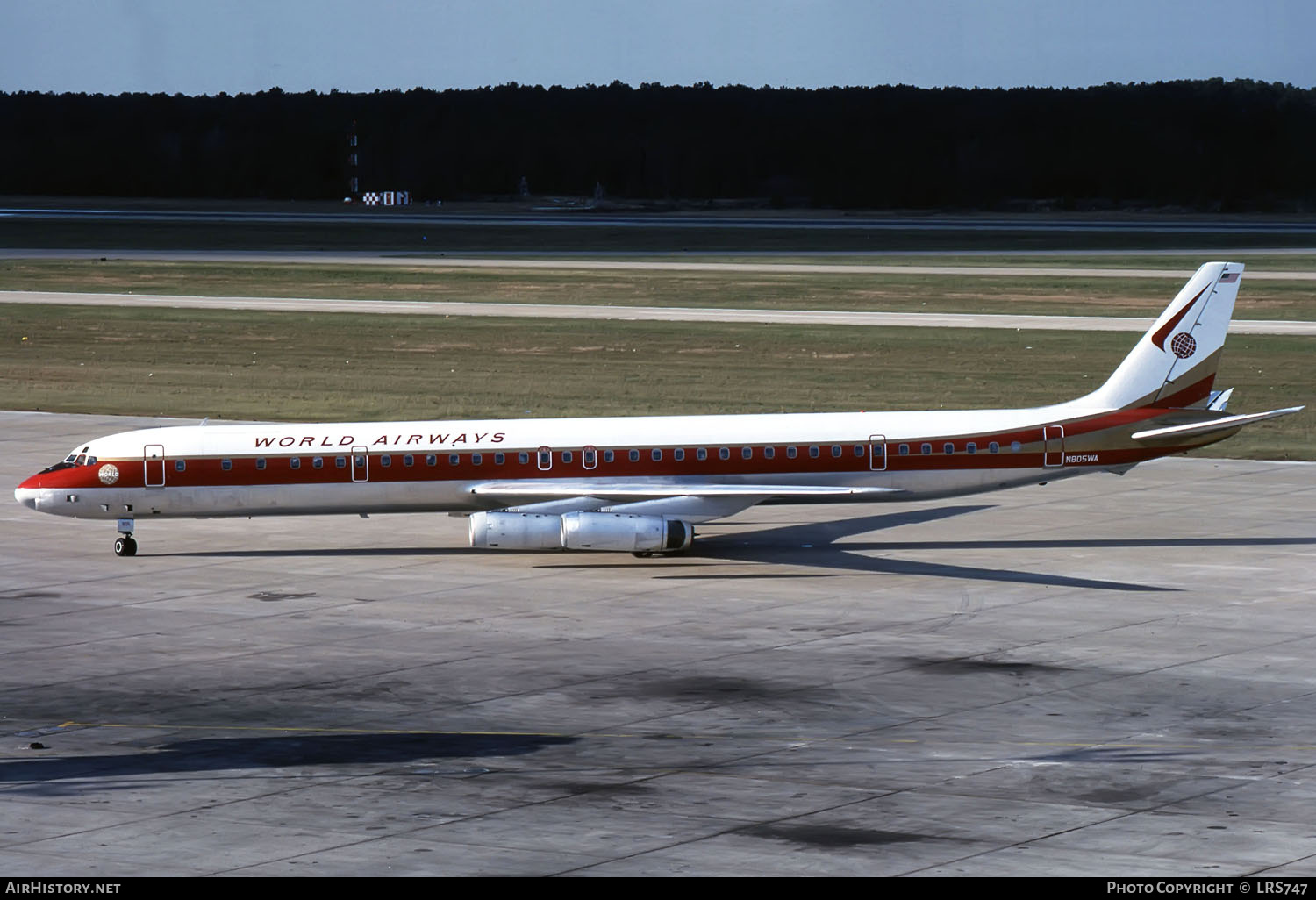 Aircraft Photo of N805WA | McDonnell Douglas DC-8-63CF | World Airways | AirHistory.net #690369
