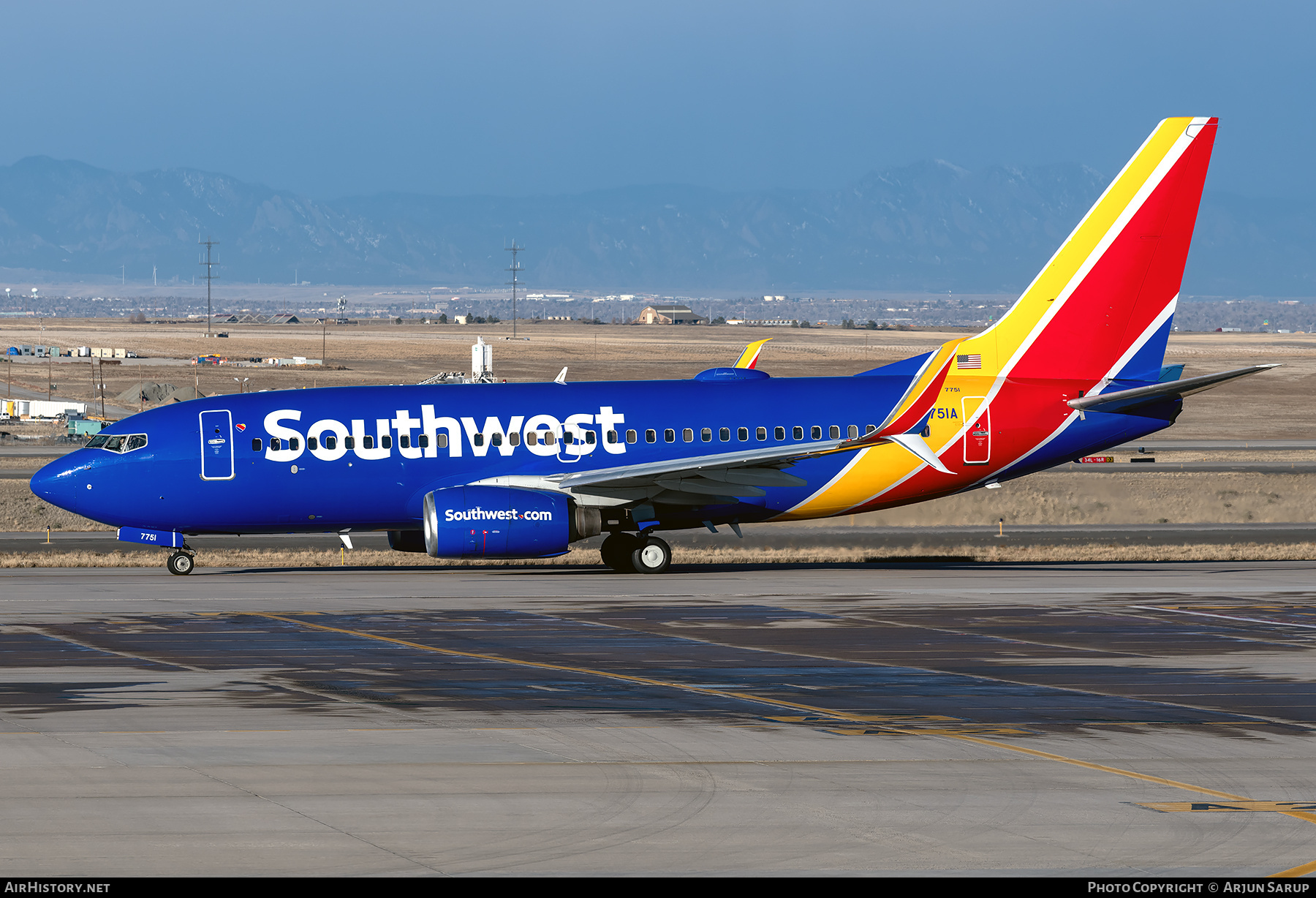 Aircraft Photo of N7751A | Boeing 737-7BD | Southwest Airlines | AirHistory.net #690409