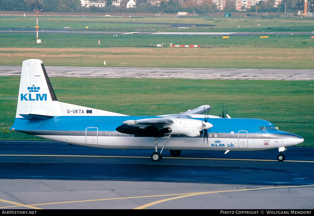 Aircraft Photo of G-UKTA | Fokker 50 | KLM UK | AirHistory.net #690411