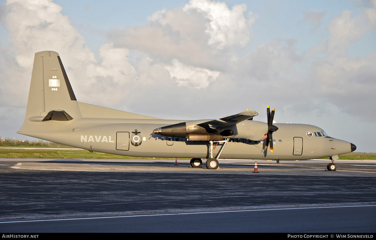 Aircraft Photo of AE568 | Fokker 50 | Peru - Navy | AirHistory.net #690427
