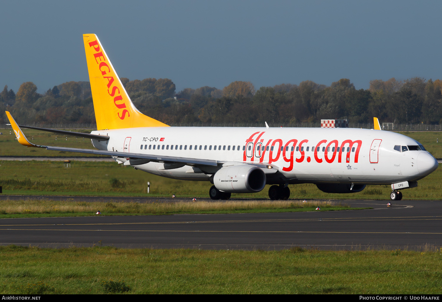 Aircraft Photo of TC-CPO | Boeing 737-8AS | Pegasus Airlines | AirHistory.net #690567