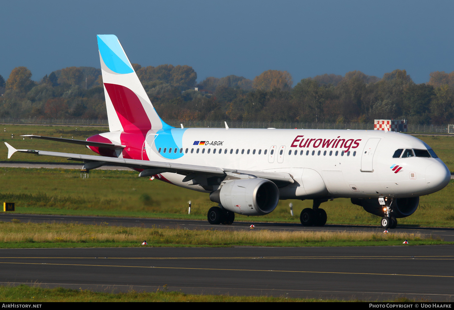 Aircraft Photo of D-ABGK | Airbus A319-112 | Eurowings | AirHistory.net #690581