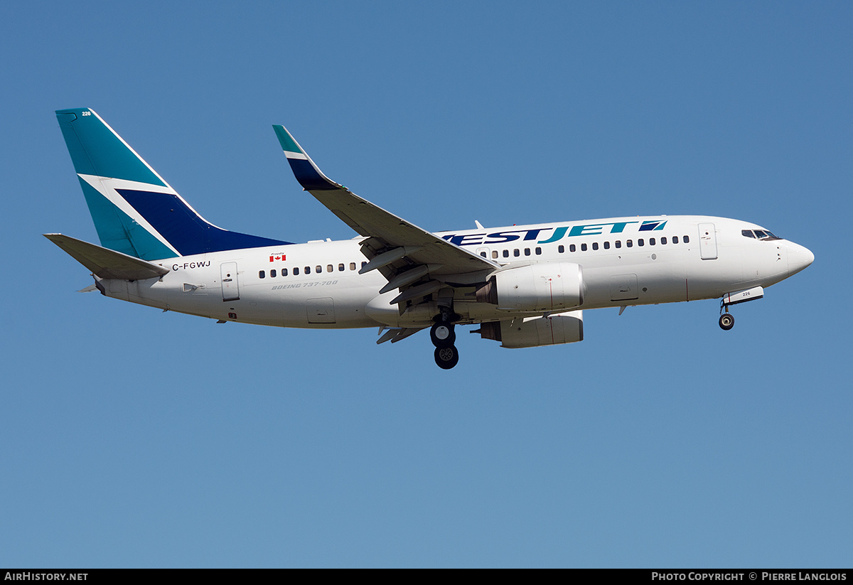 Aircraft Photo of C-FGWJ | Boeing 737-7CT | WestJet | AirHistory.net #690648
