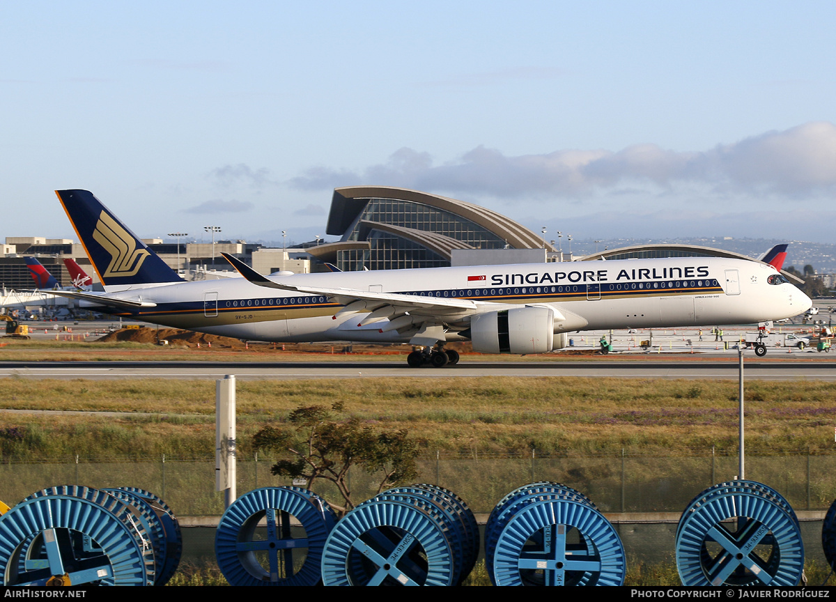 Aircraft Photo of 9V-SJD | Airbus A350-941 | Singapore Airlines | AirHistory.net #690704