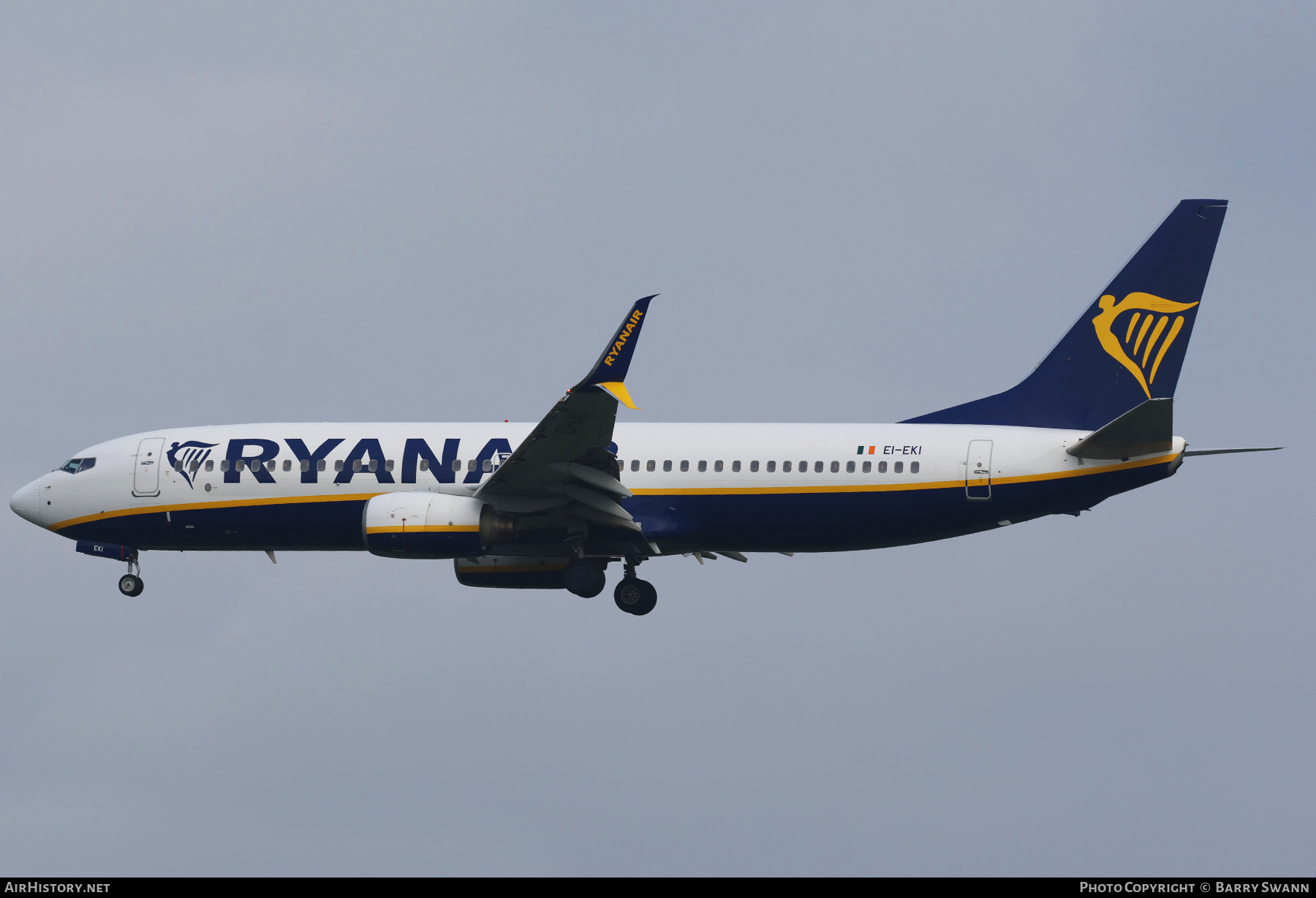 Aircraft Photo of EI-EKI | Boeing 737-8AS | Ryanair | AirHistory.net #690754