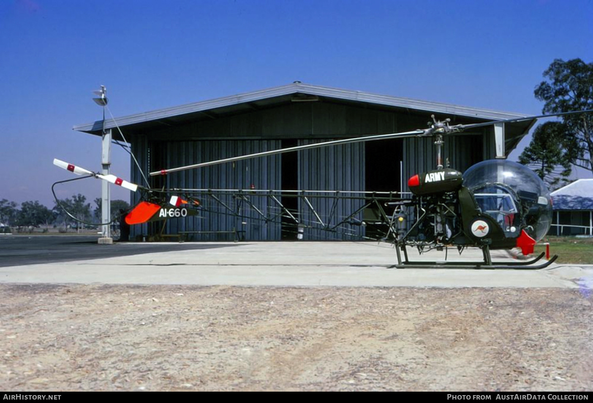 Aircraft Photo of A1-660 | Bell 47G-2A | Australia - Army | AirHistory.net #690772