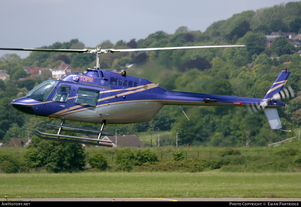 Aircraft Photo of G-TOPM | Agusta AB-206B Jetranger II | AirHistory.net #690797