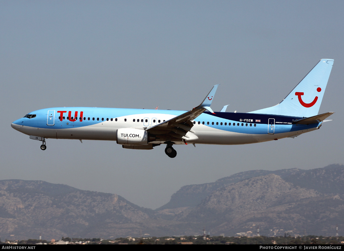 Aircraft Photo of G-FDZW | Boeing 737-8K5 | TUI | AirHistory.net #690841