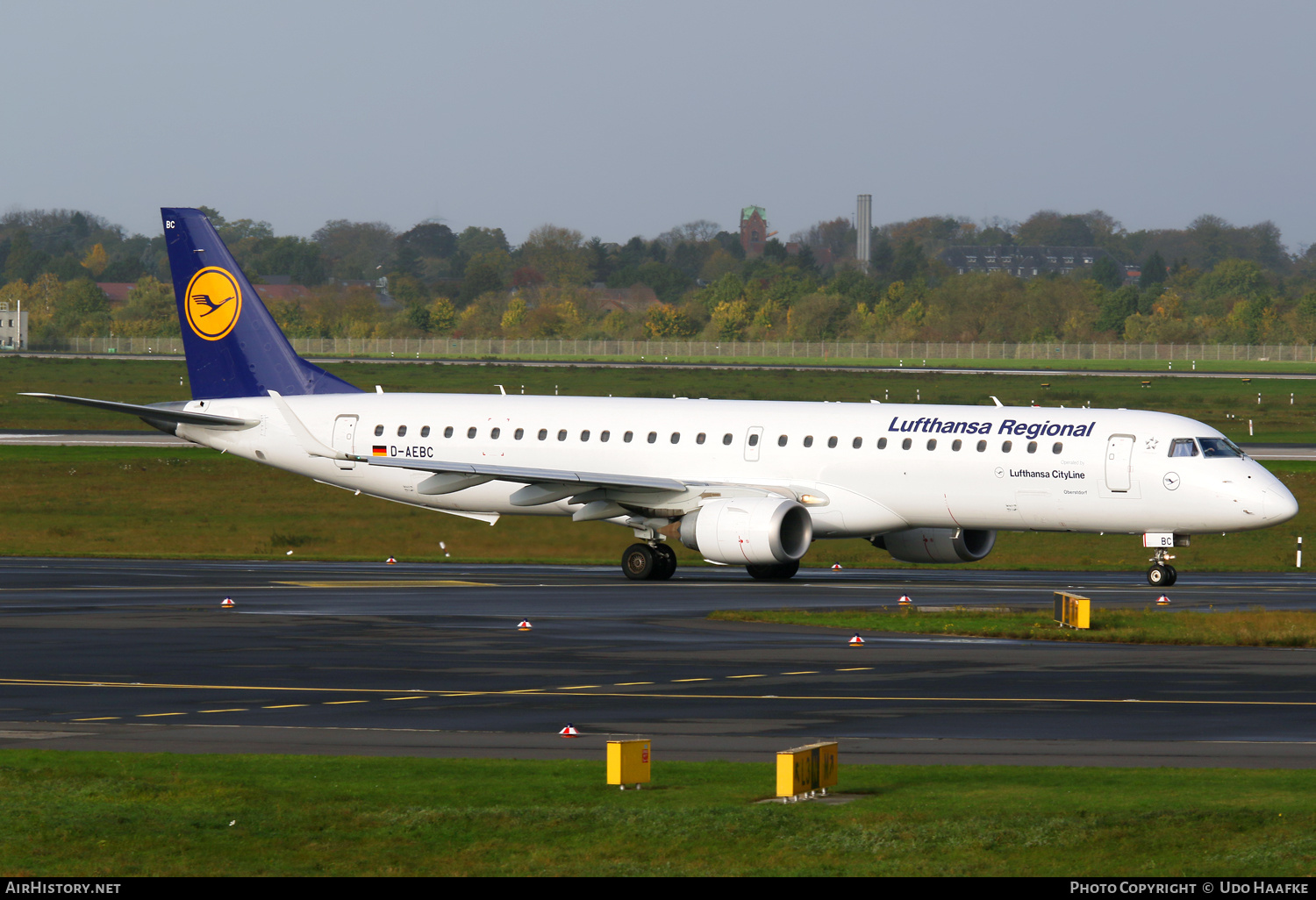 Aircraft Photo of D-AEBC | Embraer 195LR (ERJ-190-200LR) | Lufthansa Regional | AirHistory.net #690930