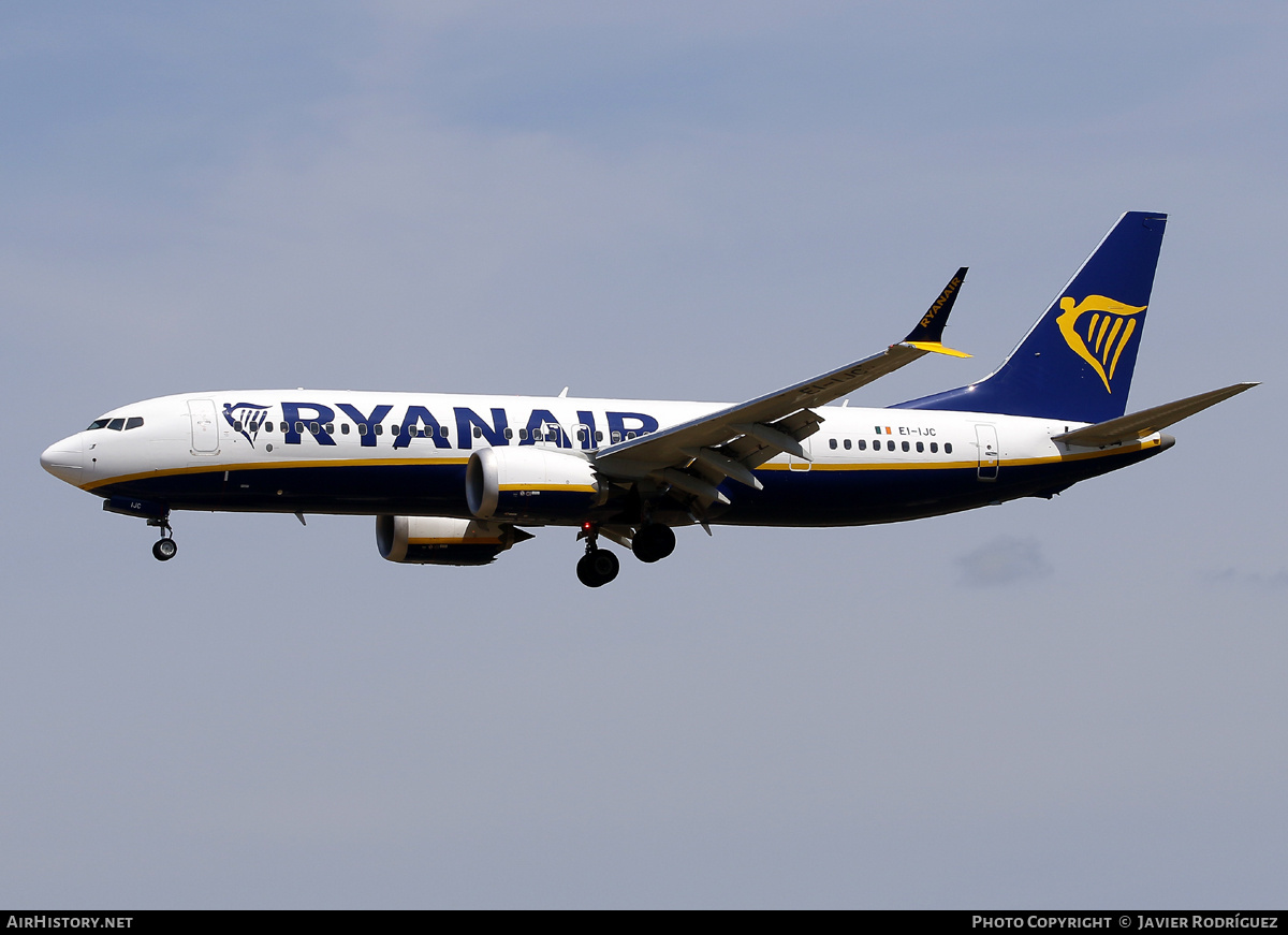 Aircraft Photo of EI-IJC | Boeing 737-8200 Max 200 | Ryanair | AirHistory.net #691086