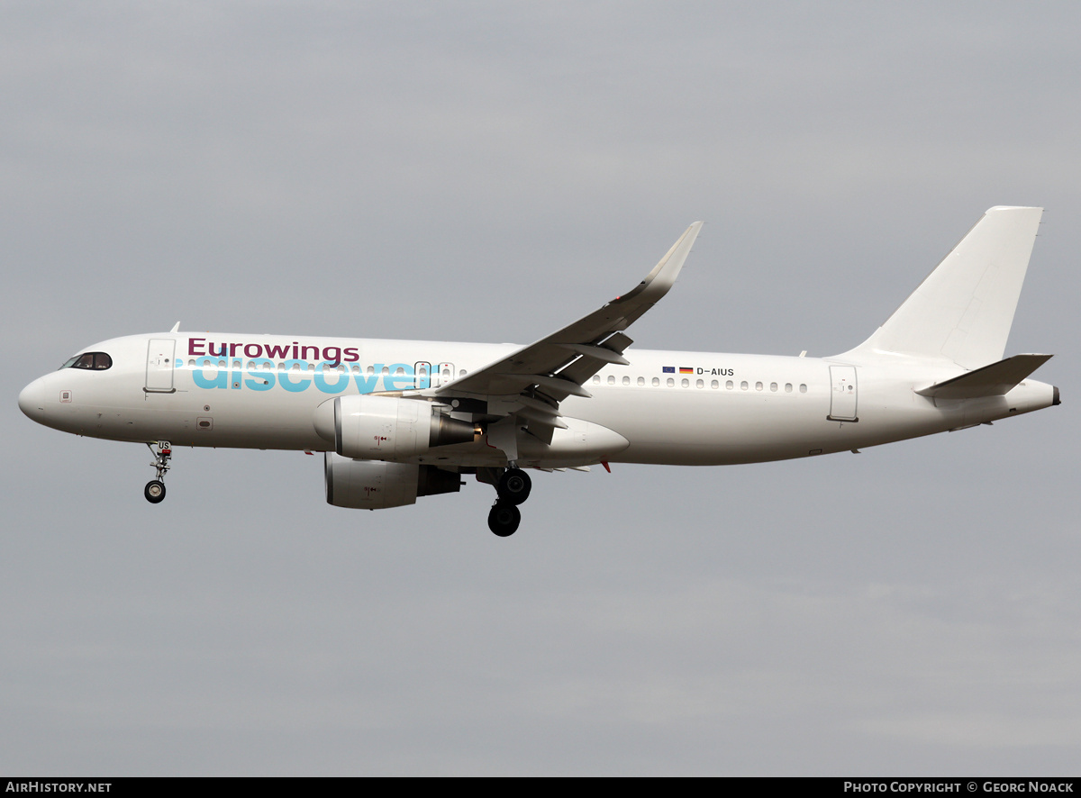 Aircraft Photo of D-AIUS | Airbus A320-214 | Eurowings Discover | AirHistory.net #691161