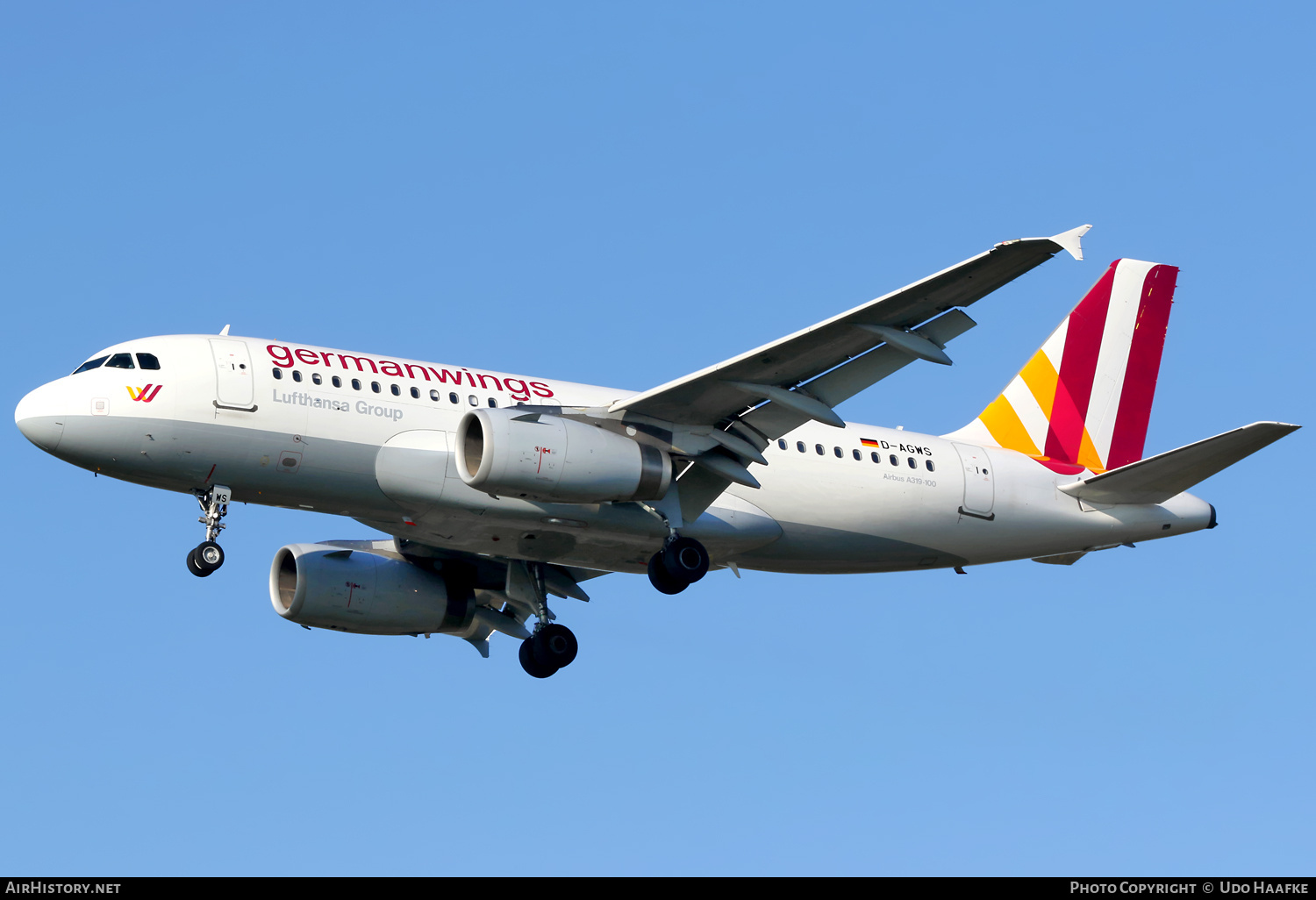 Aircraft Photo of D-AGWS | Airbus A319-132 | Germanwings | AirHistory.net #691163