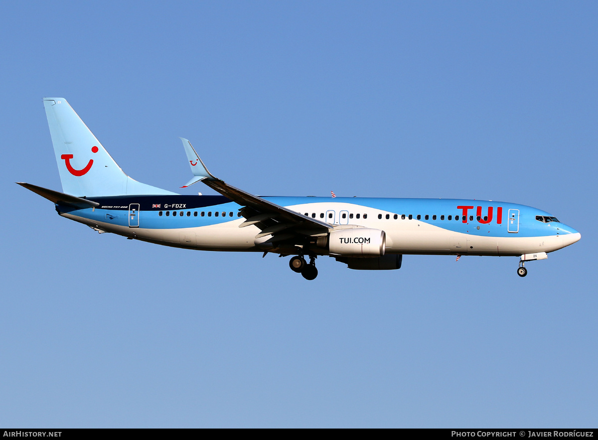 Aircraft Photo of G-FDZX | Boeing 737-8K5 | TUI | AirHistory.net #691208
