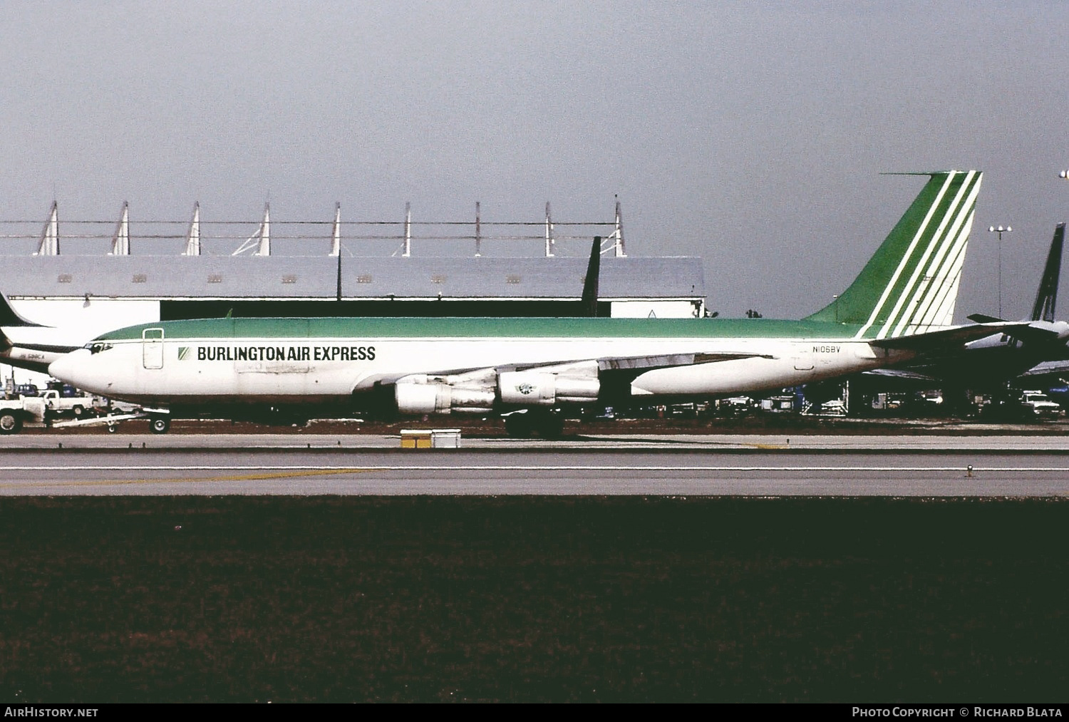 Aircraft Photo of N106BV | Boeing 707-399C | Burlington Air Express | AirHistory.net #691290