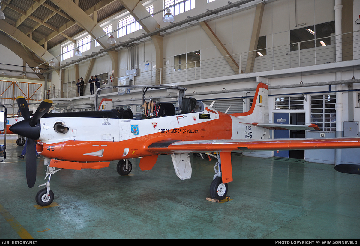 Aircraft Photo of 1345 | Embraer T-27 Tucano | Brazil - Air Force | AirHistory.net #691306