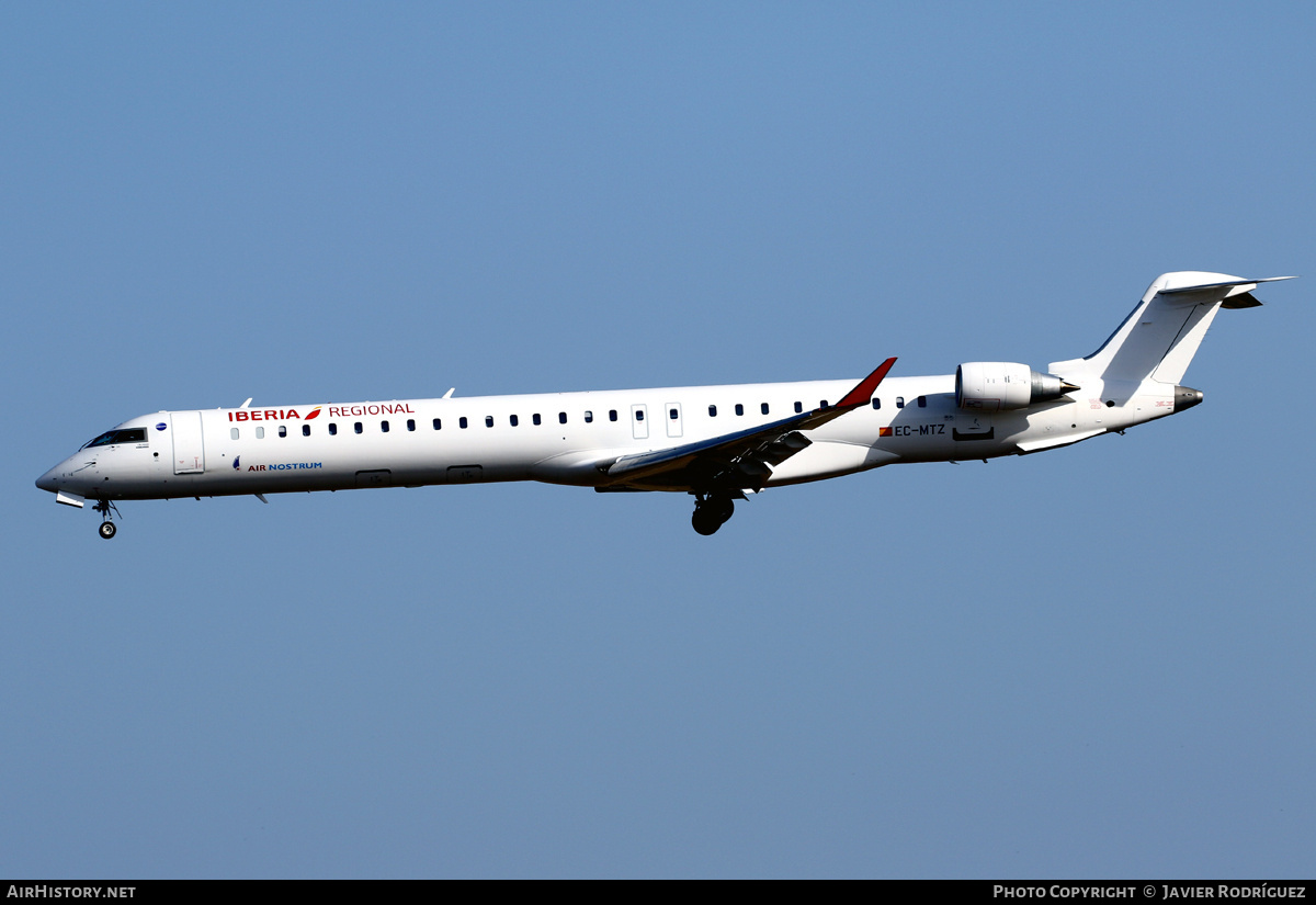 Aircraft Photo of EC-MTZ | Bombardier CRJ-1000 (CL-600-2E25) | Iberia Regional | AirHistory.net #691355