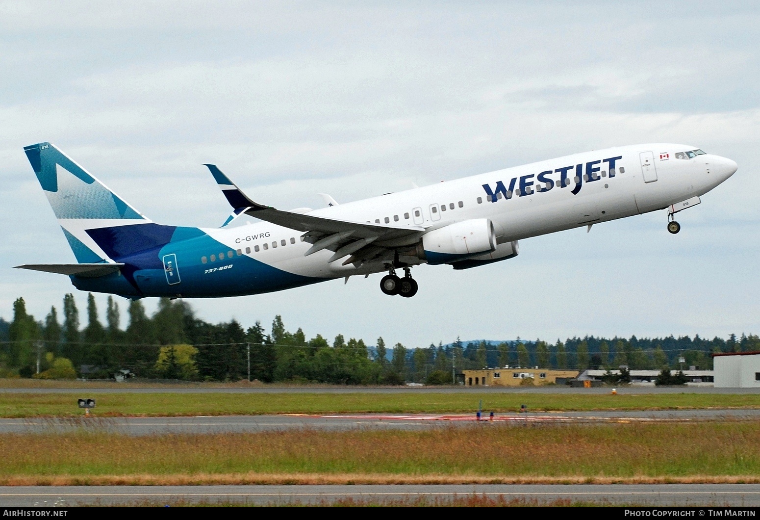 Aircraft Photo of C-GWRG | Boeing 737-8CT | WestJet | AirHistory.net #691369