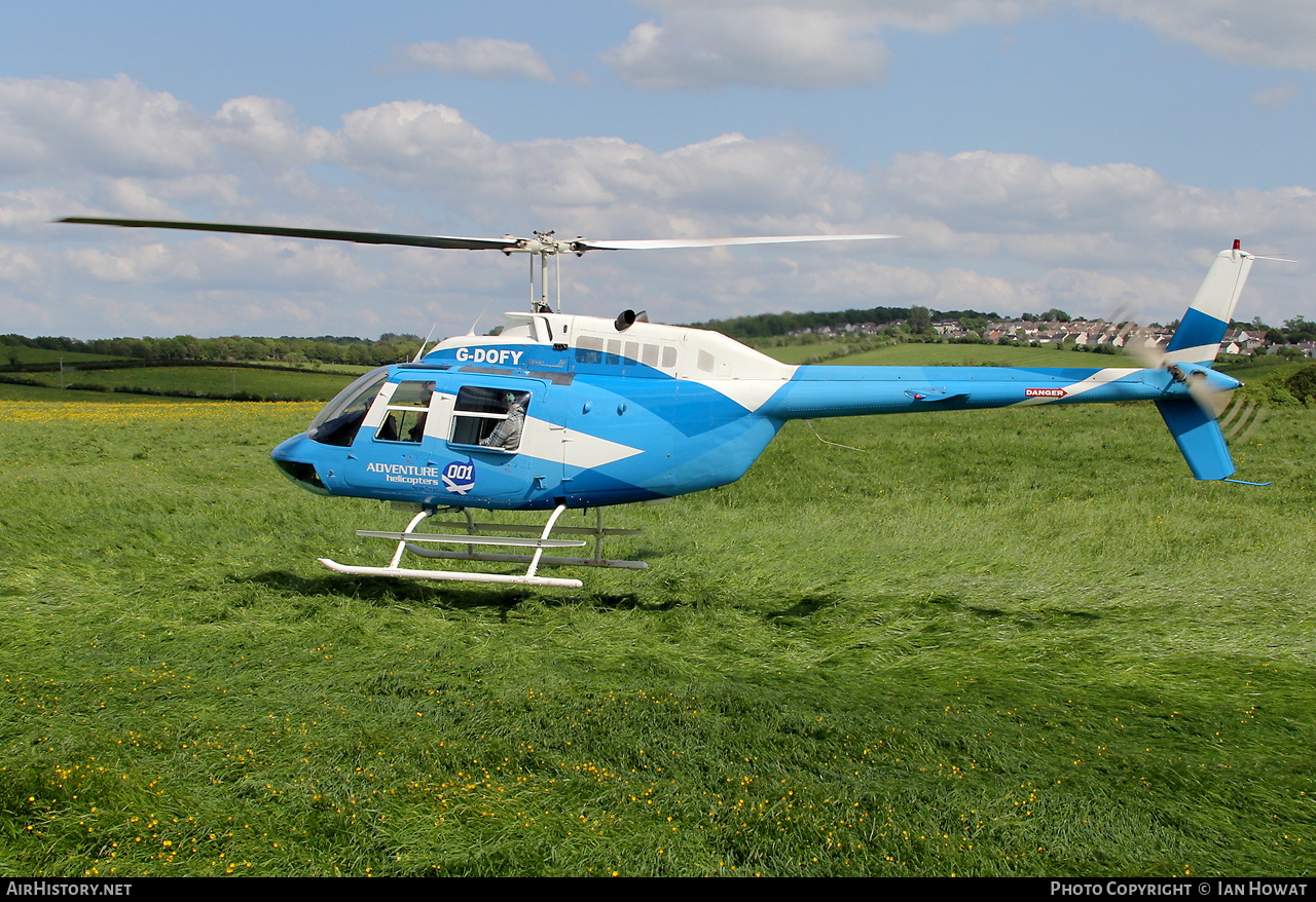 Aircraft Photo of G-DOFY | Bell 206B-3 JetRanger III | Adventure 001 Helicopters | AirHistory.net #691519