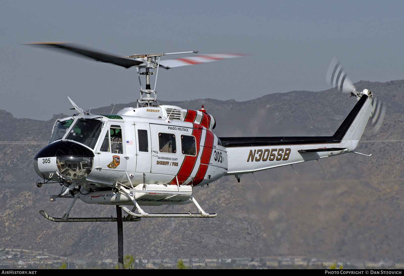 Aircraft Photo of N305SB | Bell UH-1H Iroquois | San Bernardino County Sheriff | AirHistory.net #691541