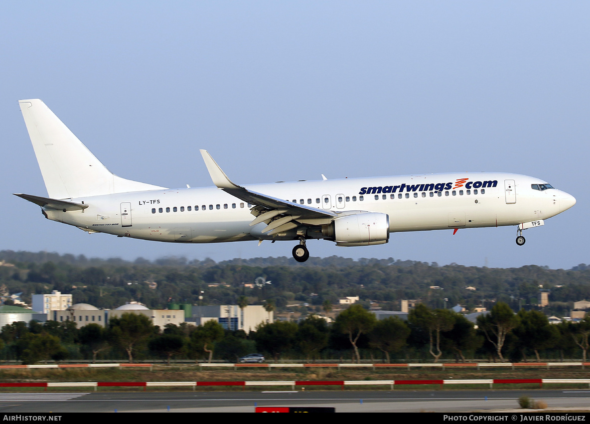 Aircraft Photo of LY-TFS | Boeing 737-86J | Smartwings | AirHistory.net #691595