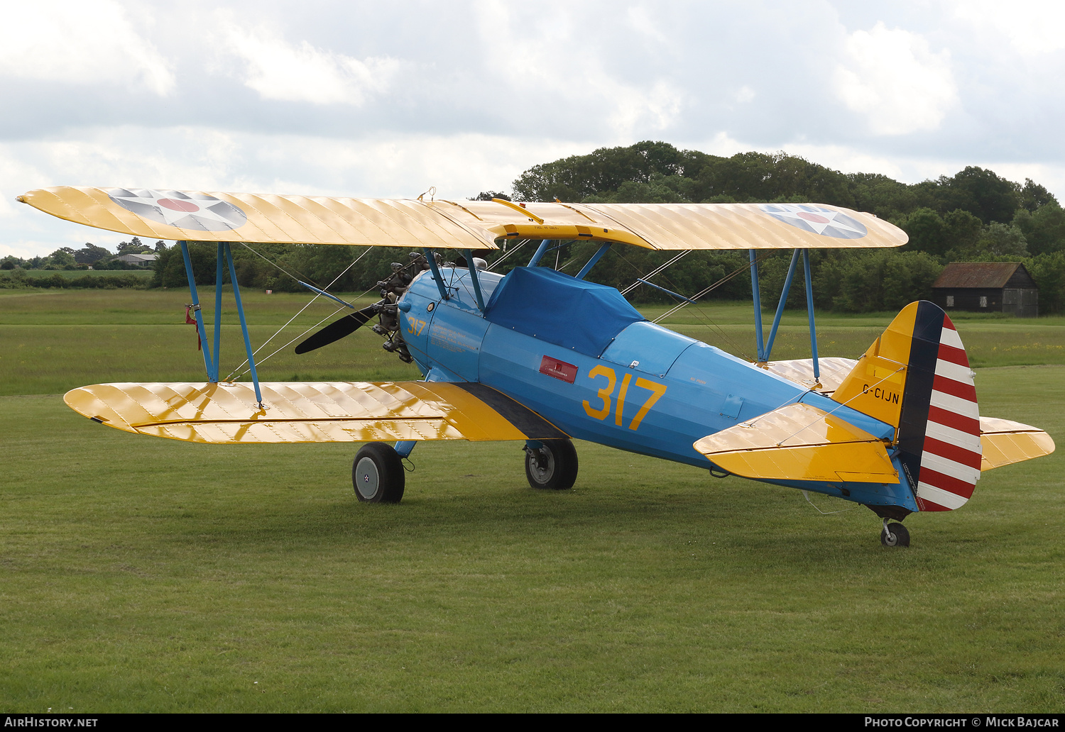Aircraft Photo of G-CIJN | Boeing PT-13D Kaydet (E75) | USA - Air Force | AirHistory.net #691610