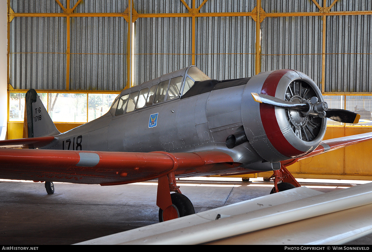 Aircraft Photo of 1718 | North American SNJ-6 Texan | Brazil - Air Force | AirHistory.net #691642