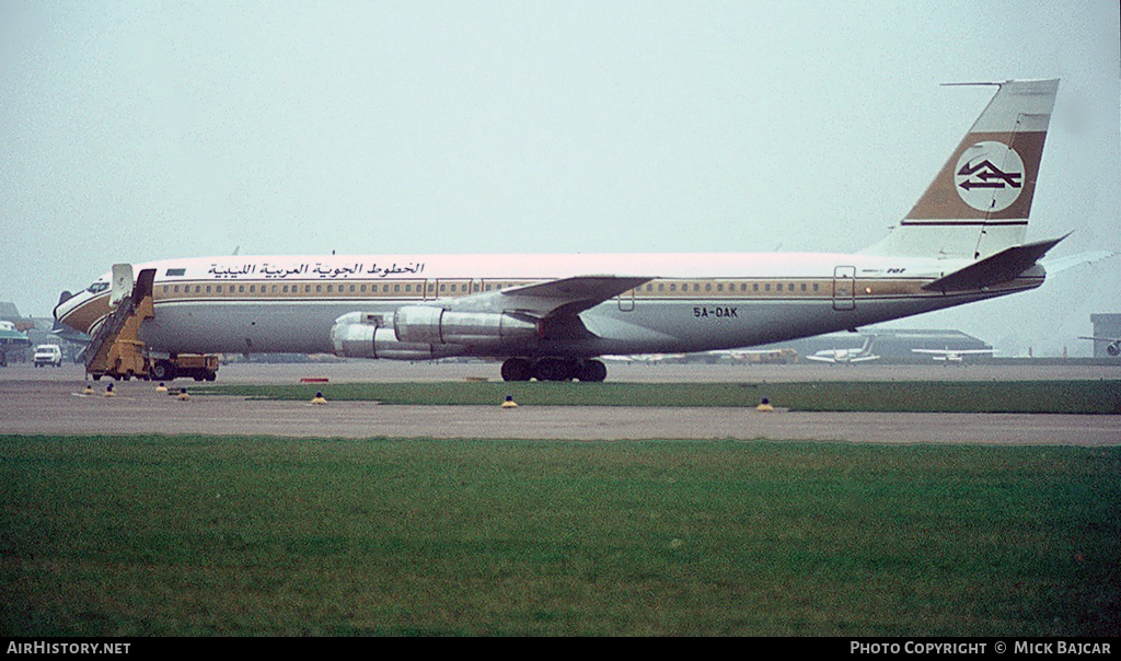 Aircraft Photo of 5A-DAK | Boeing 707-3L5C | Libyan Arab Airlines | AirHistory.net #691645