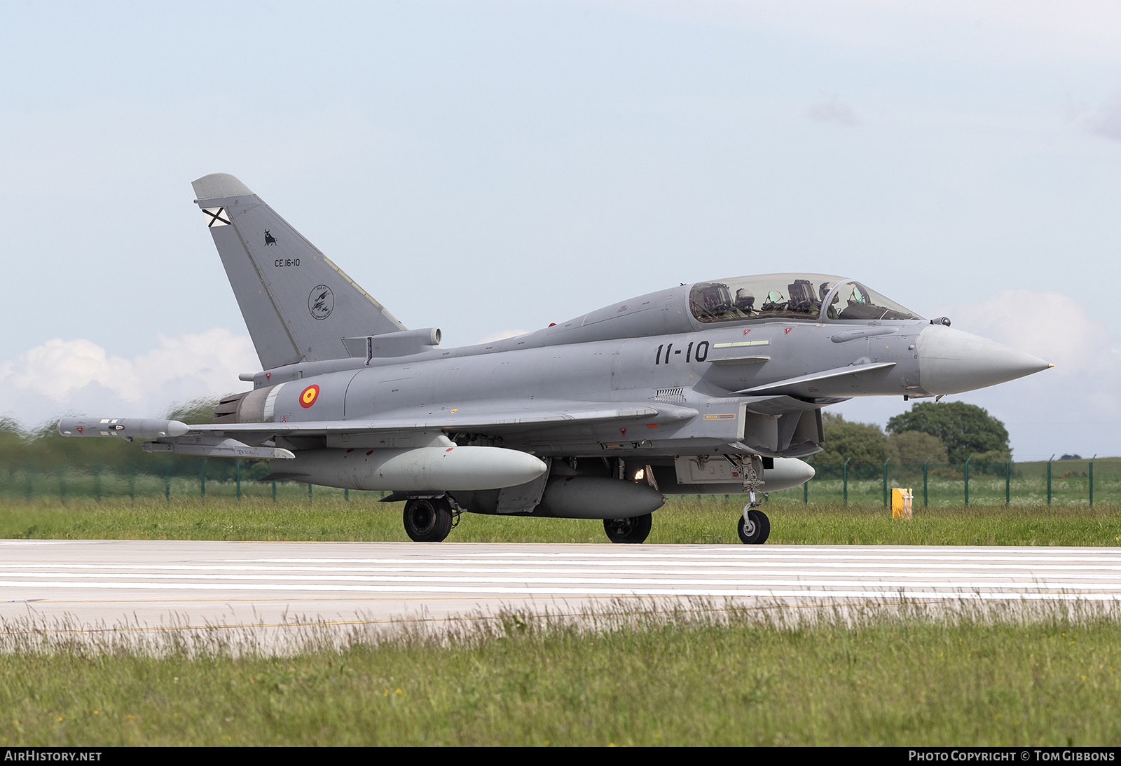 Aircraft Photo of CE.16-10 | Eurofighter EF-2000 Typhoon T | Spain - Air Force | AirHistory.net #691666