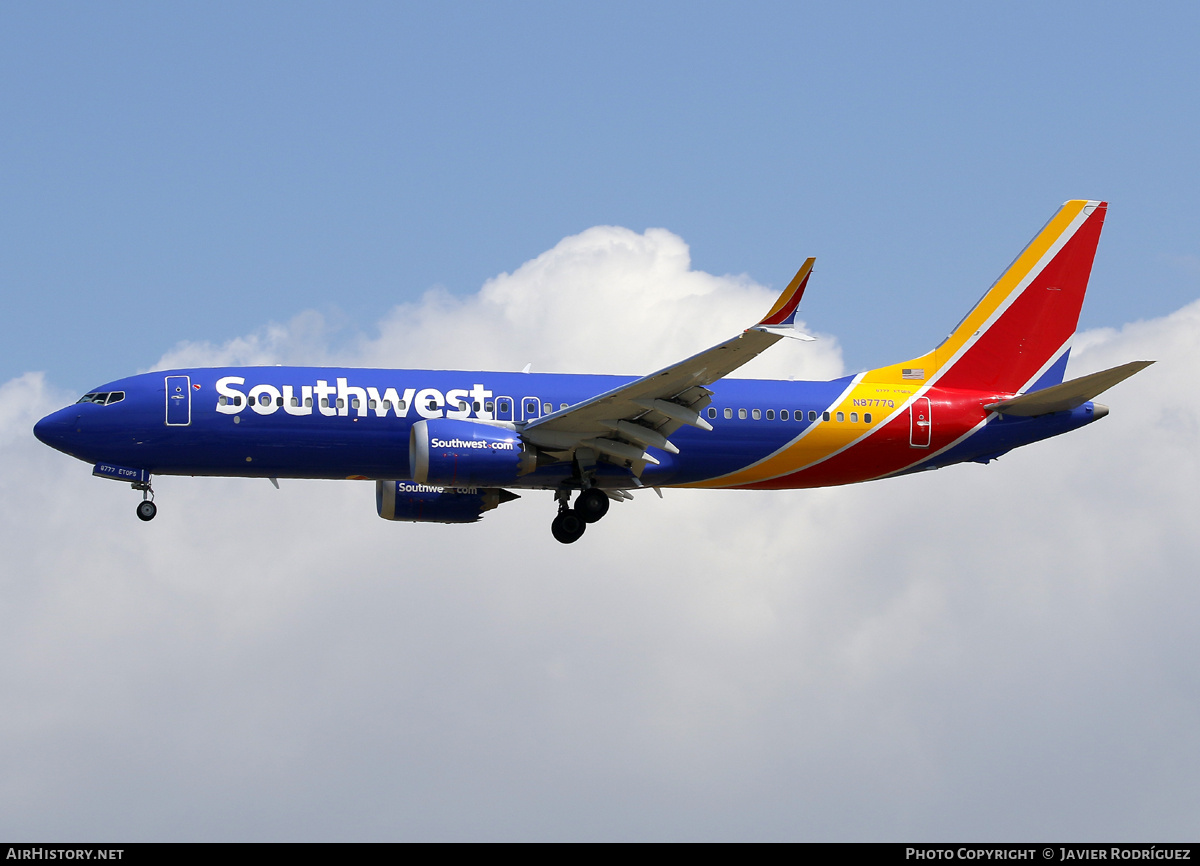 Aircraft Photo of N8777Q | Boeing 737-8 Max 8 | Southwest Airlines | AirHistory.net #691671
