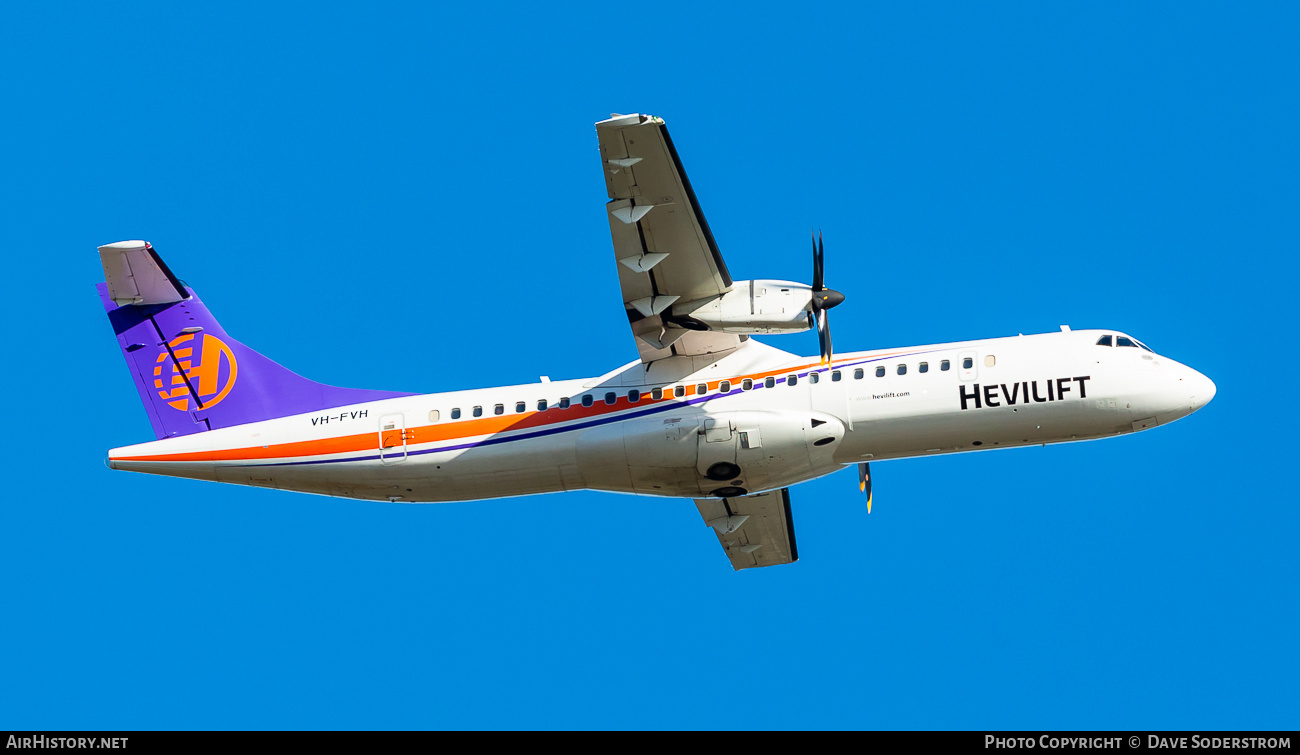 Aircraft Photo of VH-FVH | ATR ATR-72-500 (ATR-72-212A) | Hevilift | AirHistory.net #691764