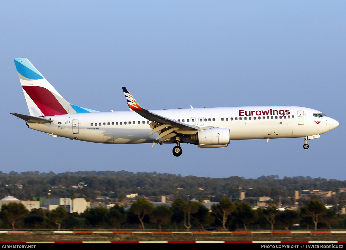 Aircraft Photo of OK-TSF | Boeing 737-8GJ | Eurowings | AirHistory.net #691942