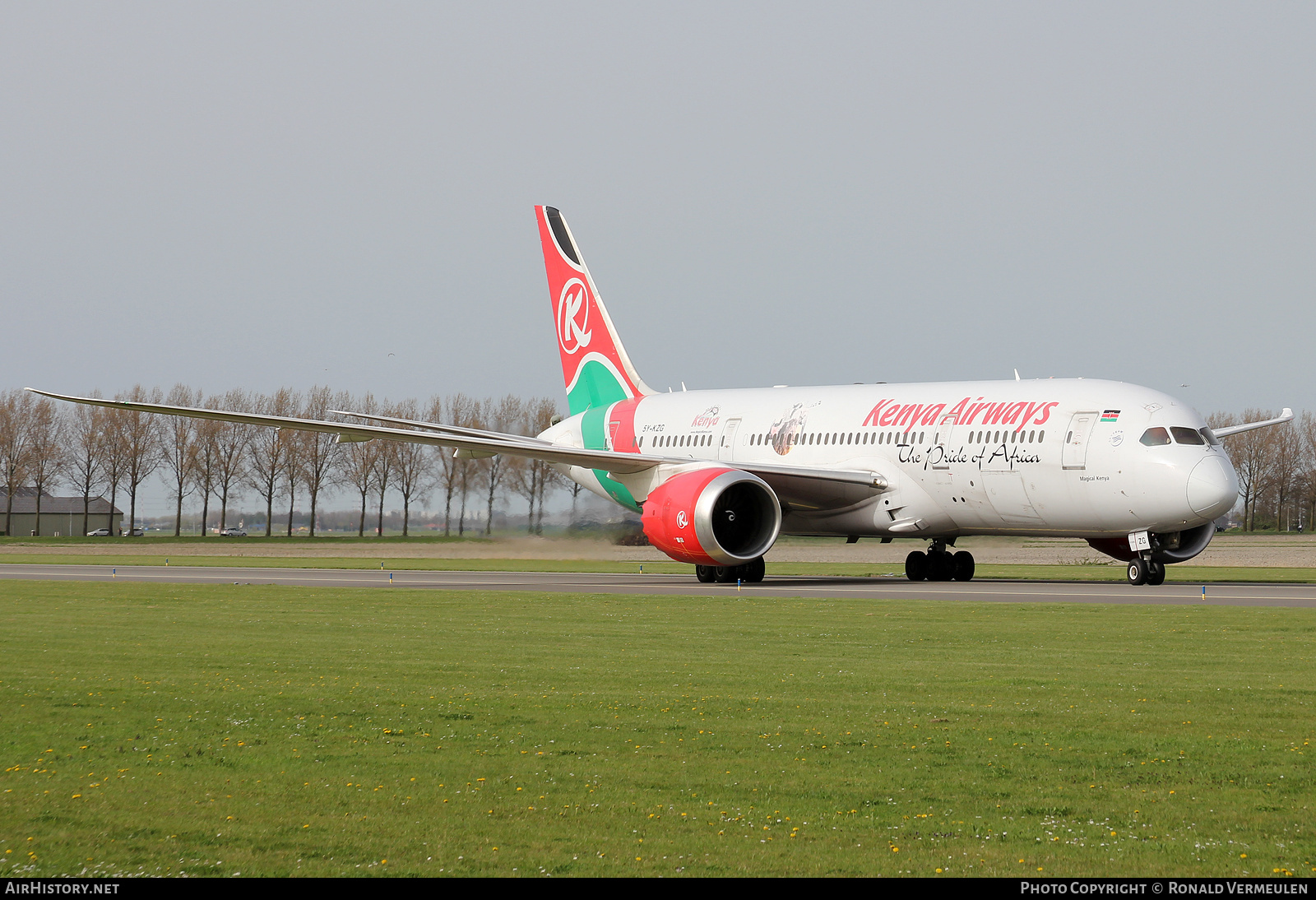Aircraft Photo of 5Y-KZG | Boeing 787-8 Dreamliner | Kenya Airways | AirHistory.net #691948