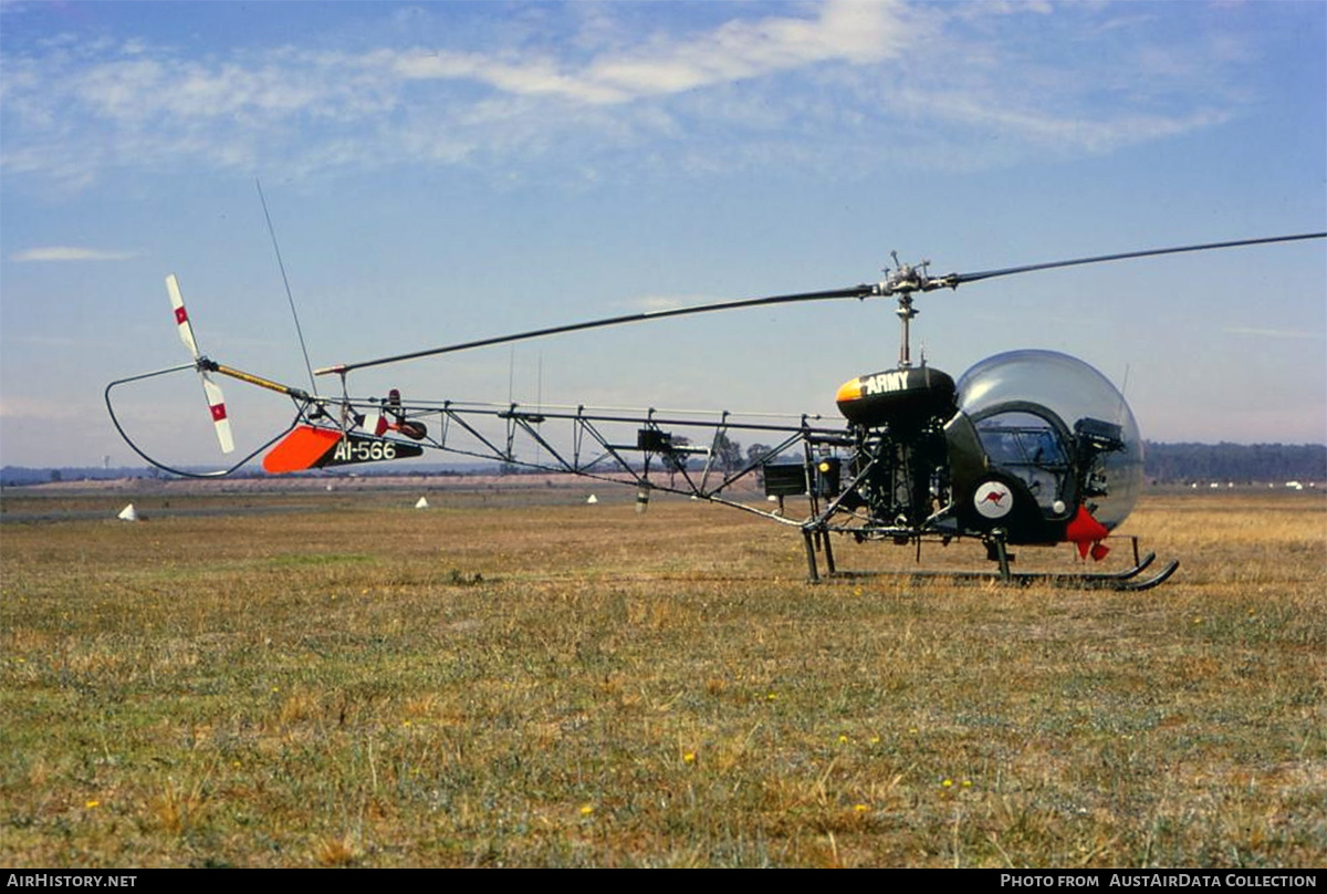 Aircraft Photo of A1-566 | Bell 47G-2 | Australia - Army | AirHistory.net #691965