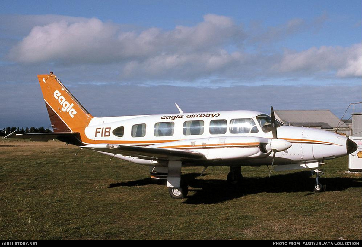 Aircraft Photo of ZK-FIB / FIB | Piper PA-31-350 Navajo Chieftain | Eagle Airways | AirHistory.net #691974