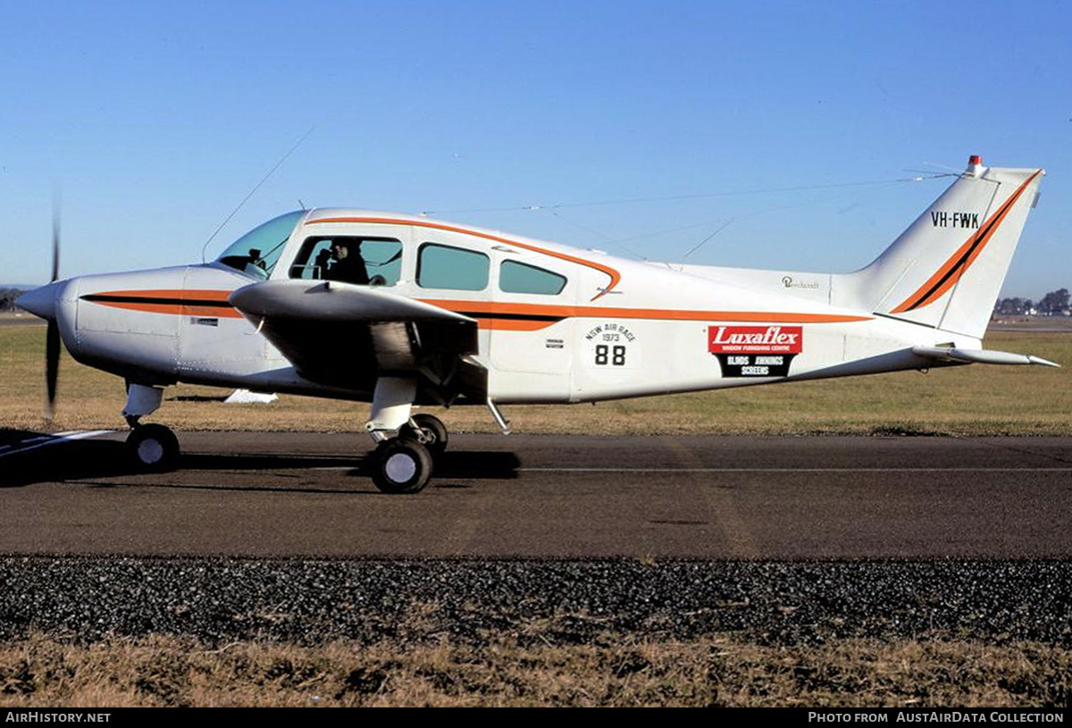 Aircraft Photo of VH-FWK | Beech A23-24 Musketeer Super III | AirHistory.net #691991