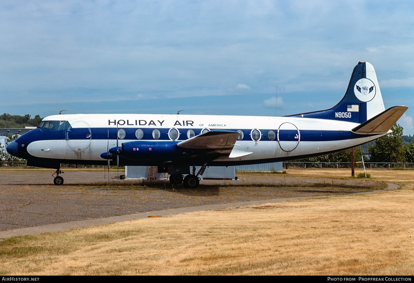 Aircraft Photo of N905G | Vickers 764D Viscount | Holiday Air of America | AirHistory.net #692048