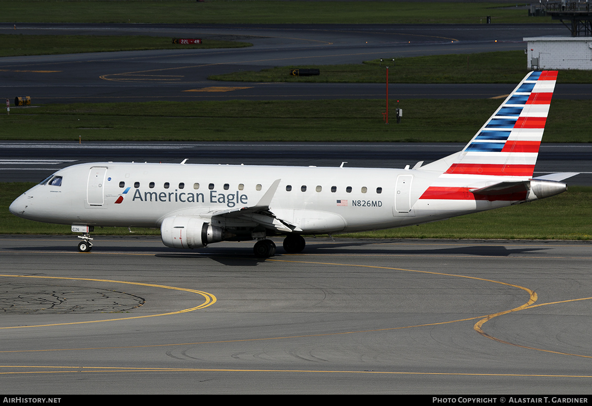 Aircraft Photo of N826MD | Embraer 170LR (ERJ-170-100LR) | American Eagle | AirHistory.net #692058