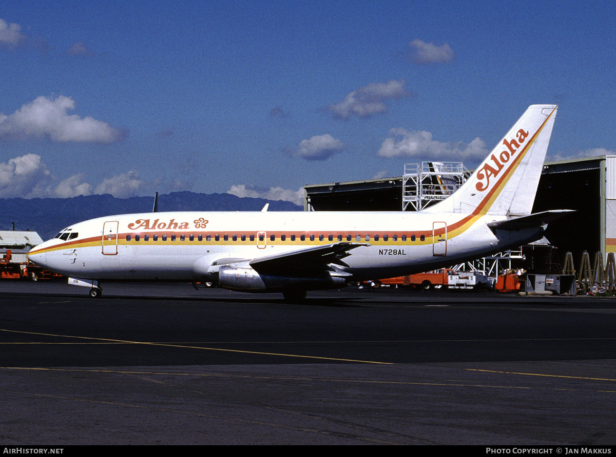 Aircraft Photo of N728AL | Boeing 737-297 | Aloha Airlines | AirHistory.net #692237